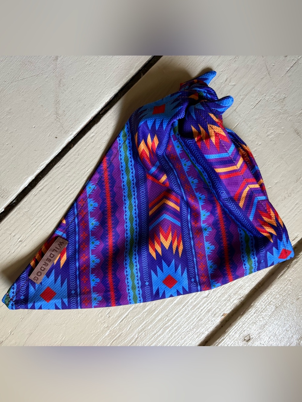 Wilderdog Cooling Bandana for Dogs with Aztec Print